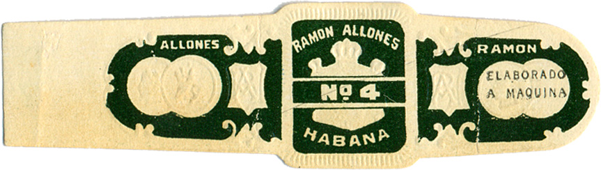 4 - Early Named Version of Standard Band B - <i>For machine-made cigars</i>